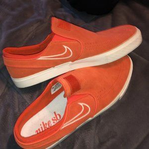 Nike Orange Slip-On Janoski